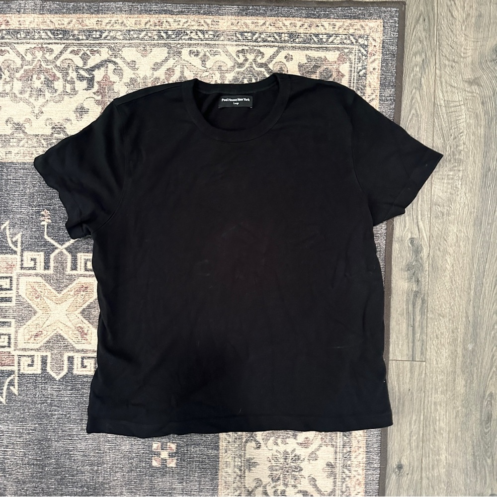 The Larchmont Super Crop Heavy weight Tee